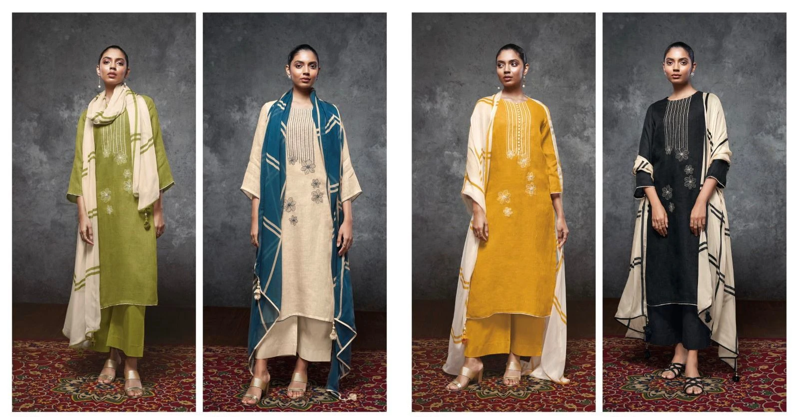 Vardan Ethnic Shurooq Pure Heavy Linen Cotton Wholesale Fancy Salwar Suit Catalog — Wholesale Salwar Suits, MPA wholesale from Surat — view 5